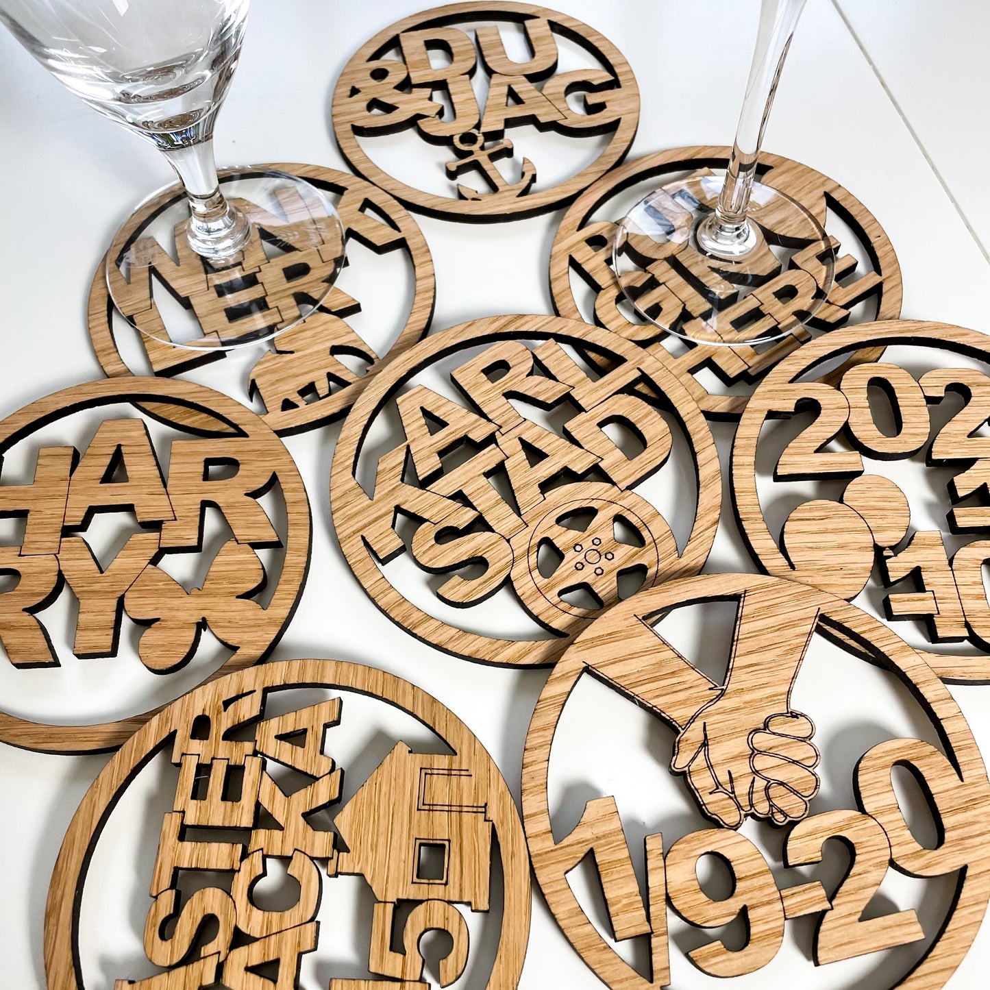 Ditt Bord Dina Ord - Personliga Glasunderlägg