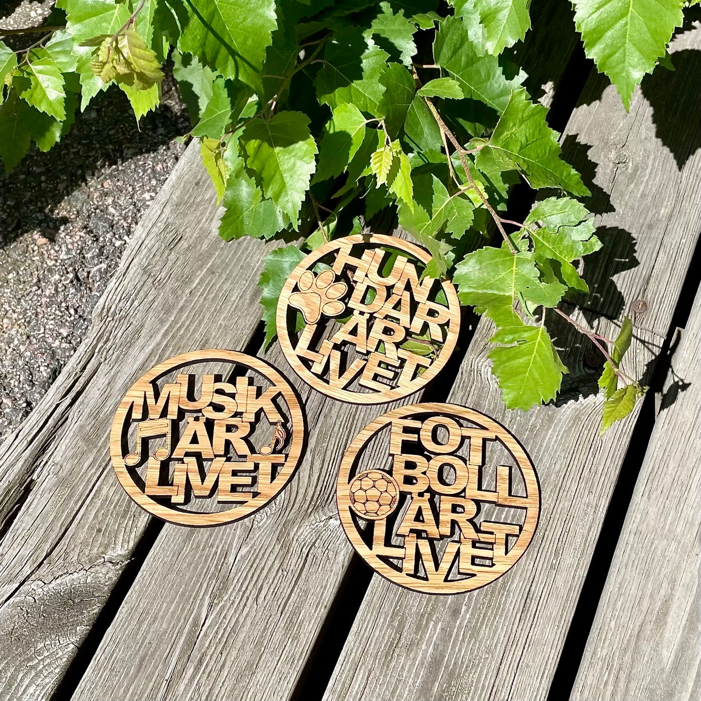 Ditt Bord Dina Ord - Personliga Glasunderlägg