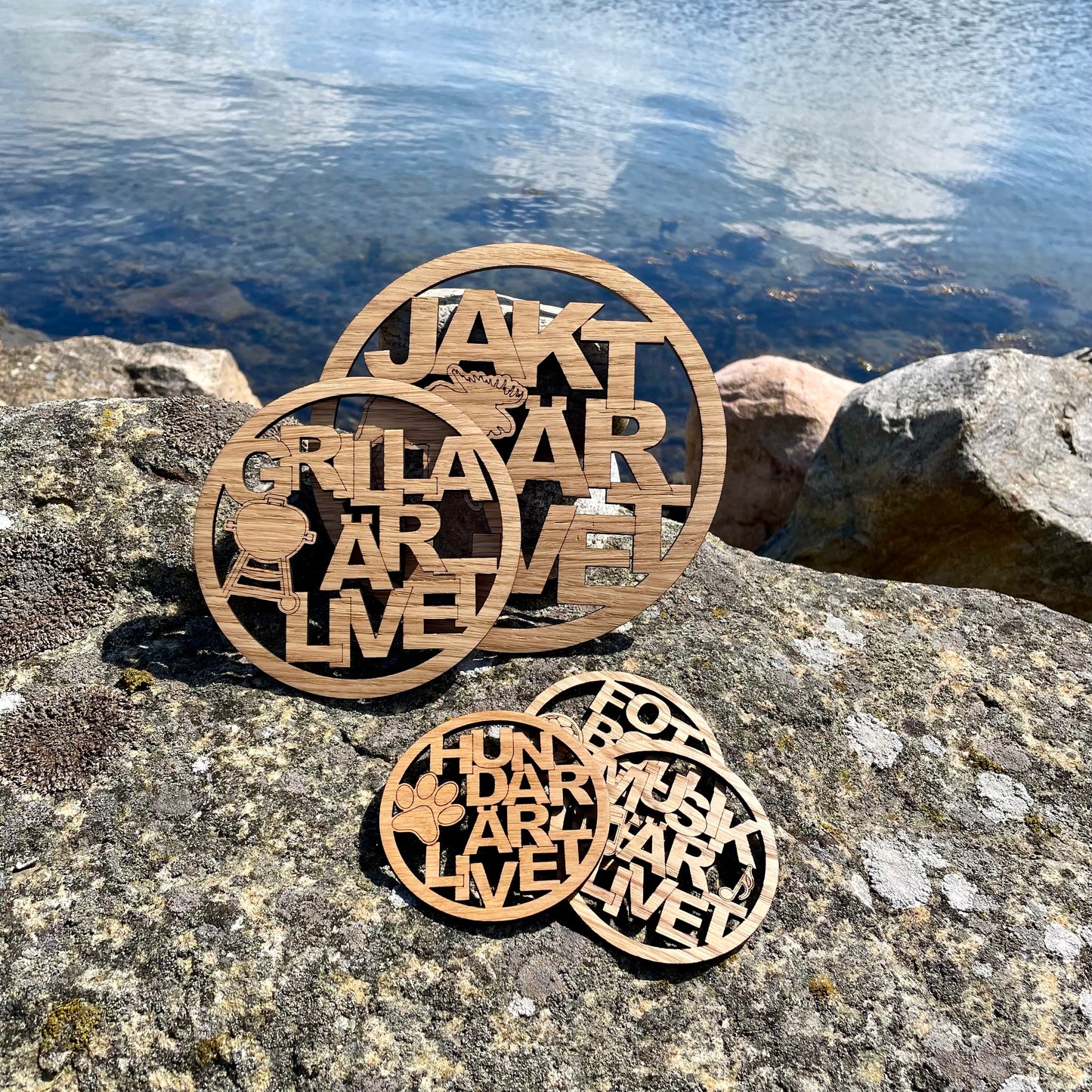 Ditt Bord Dina Ord - Personliga Glasunderlägg