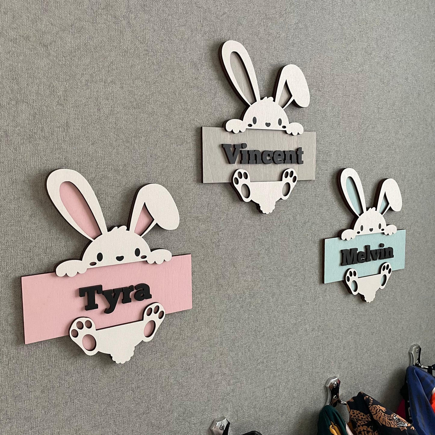 Kaninens Charm - Personlig Namnskylt