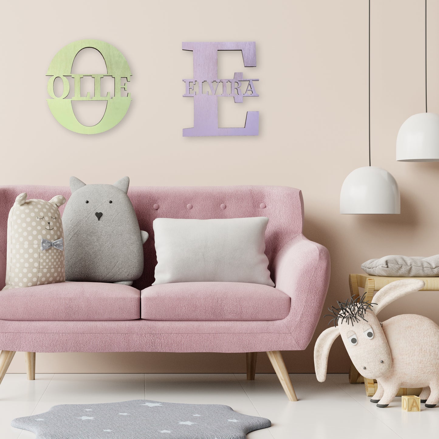 Tidlös Personlig Väggbokstav