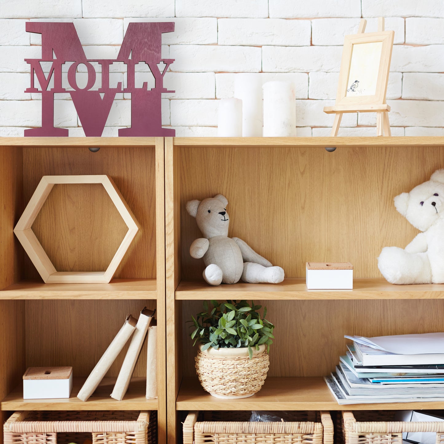 Tidlös Personlig Väggbokstav