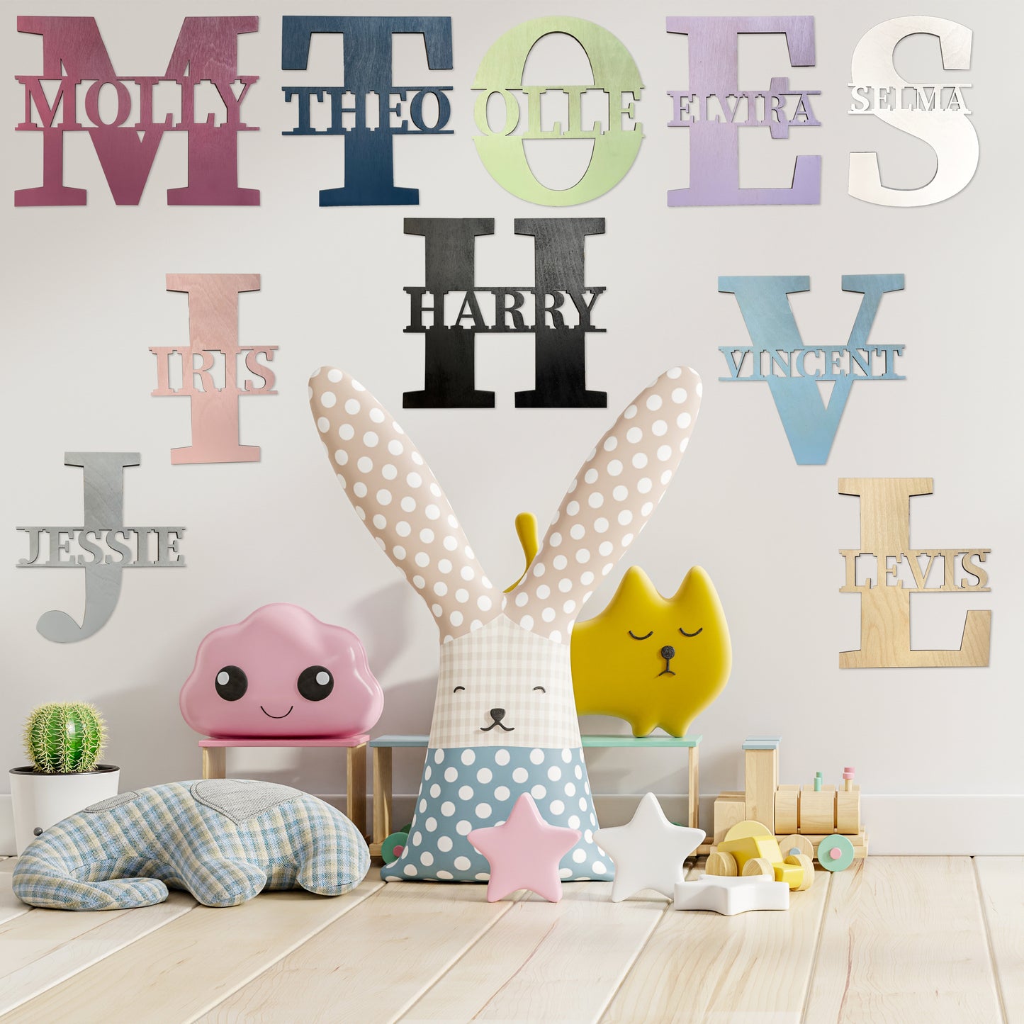 Tidlös Personlig Väggbokstav